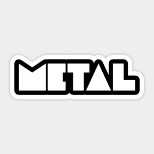 Metal logo design Sticker